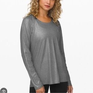 Lululemon emerald shine long sleeve size 8 nwt
